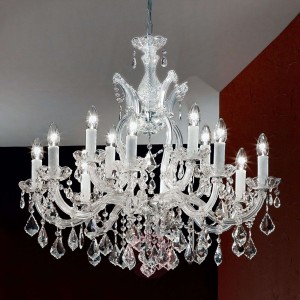 Reprezentacyjny żyrandol LILIANA 12-punktowy