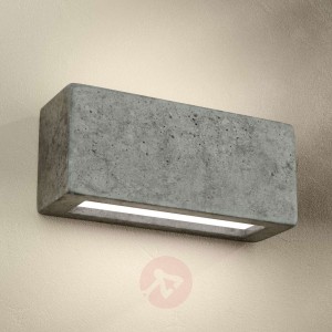 Odlana z betonu lampa ścienna Proof
