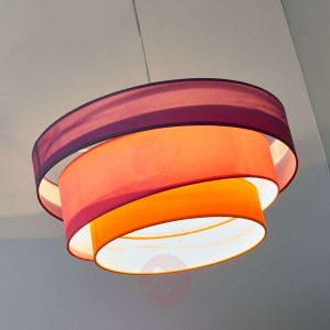 Kolorowa lampa wisząca Melia, fioletowa, różowa