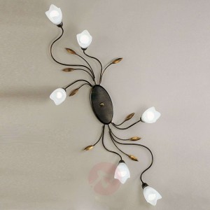 Lampa sufitowa CAMPANA kwiat, 6-punktowa