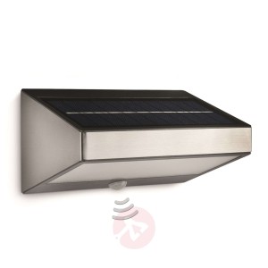 Solarna lampa ścienna GREENHOUSE z czujn. ruchu