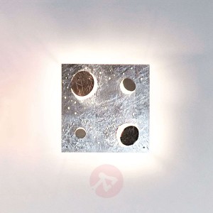 Knikerboker Buchi lampa ścienna 32x32cm srebro