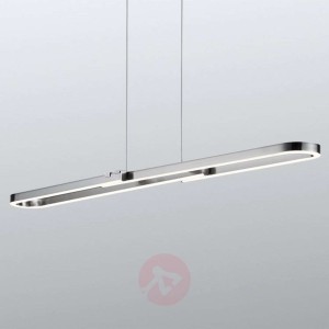 Lampa wisząca LED Romulus niklowana, 70-100cm