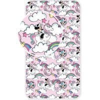 Prześcieradło z gumką Minnie Unicorn 90x200 cm