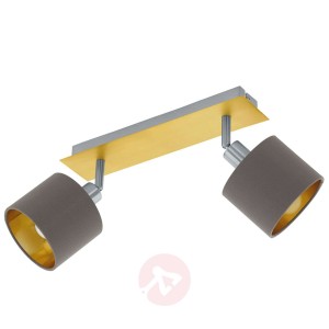 Lampa sufitowa Valbiano cappuccino/złoty 2-pkt.