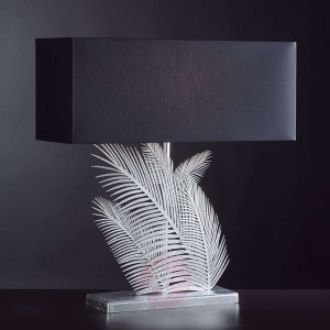 Lampa stołowa Felce z materiałowym kloszem