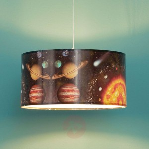 Lampa wisząca Space z nadrukiem kosmosu