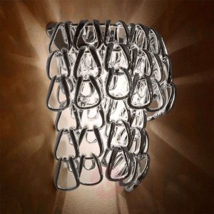 Minigiogali - lampa ścienna, chrom