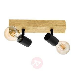 Lampa sufitowa Townshend 3 z drewna, 2-punktowa