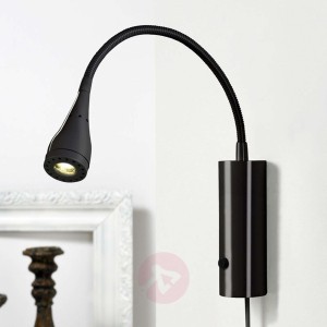 Lampa ścienna LED Mento elastyczne ramię czarna