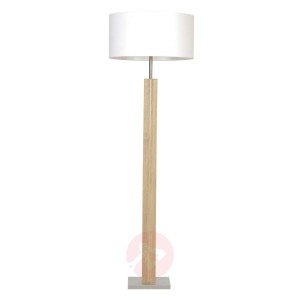 HerzBlut Dana lampa podłogowa dąb naturalny biały