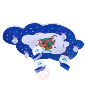 Lampa sufitowa Statek piracki z małą karuzelą