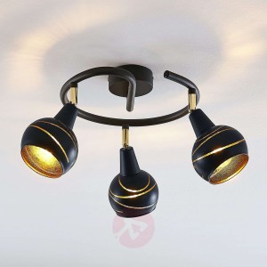 Lampa sufitowa Lynette, 3-punktowa, spiralna