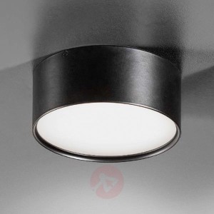 Prosta lampa sufitowa LED Mine, czarna, 14 cm