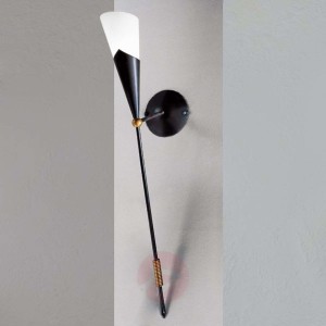 Elegancki kinkiet pochodnia GRANDIO rdzawy