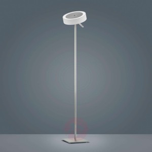Helestra Bora lampa stojąca LED, klosz biały
