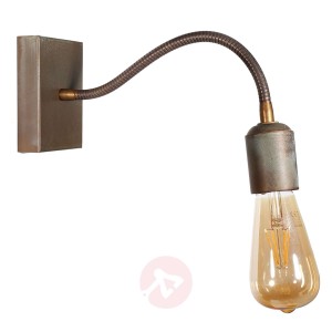 Z elastycznym ramieniem-lampa ścienna Orio mosiądz