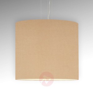 Prosta lampa wisząca Tono, beżowa śr. 60 cm