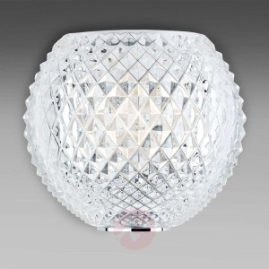 Kryształowa lampa ścienna DIAMOND AND SWIRL, wzór