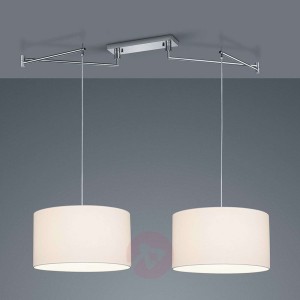 Helestra Certo lampa wisząca cylinder 2-pkt. biały