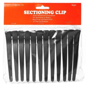 Akcesoria do włosów Sectioning Hair Clips 12 szt. – Black