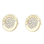 Snö Of Sweden Luna Earring Gold / Clear - Kolczyki