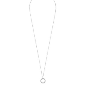 Snö Of Sweden Portal Pendant Necklace Silver / Clear 42cm