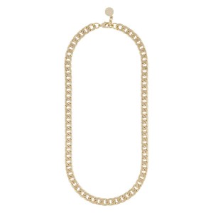 Snö Of Sweden Chase Mario Medium Necklace Plain Gold 42cm