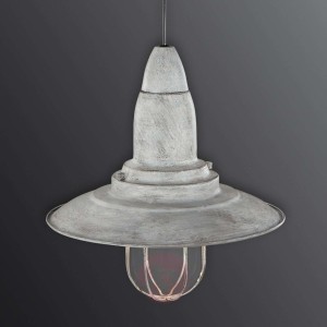 Morska lampa wisząca Fisherman, antyczny szary