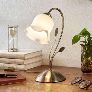 Kwiatowa lampa stołowa Matea