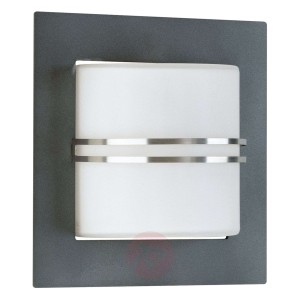 Kwadratowa zewnętrzna lampa ścienna Marella