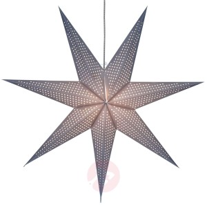 Duża papierowa gwiazda Huss 100 cm, szara