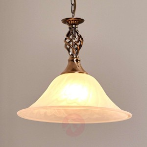 Mosiężna lampa wisząca CAMEROON, 1-punktowa