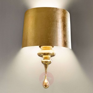Ekskluzywna lampa ścienna Eva A3 złota