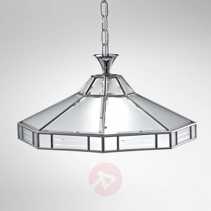 Ośmiokątna lampa wisząca GIANA, chrom