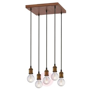 Lampa wisząca Lindby Sevin, lampa wisząca, 5-pkt.