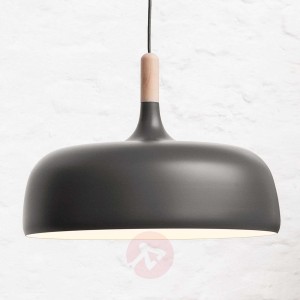 Szara lampa wisząca ACORN z aluminium