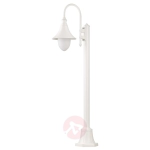 Atrakcyjny słupek oświetleniowy Miranda biały