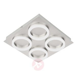 4-Punktowa lampa sufitowa Ring ze światłem LED