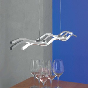 Kreatywna lampa wisząca LED Silk, 157 cm