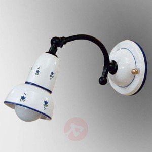 Lampa ścienna ELLA z nieb. wzorem i reg. refl.