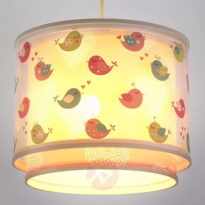 Urocza dziecięca lampa wisząca Birds