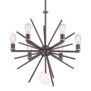 Lampa wisząca Carnegie, 6-punktowa