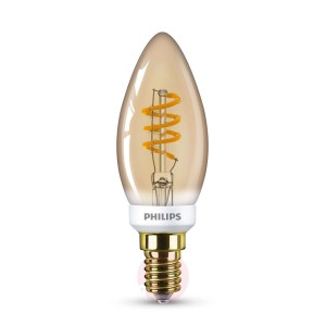 Philips Classic B35 żarówka świeca złota E14 3,5W