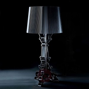 Designerska lampa stołowa LED Bourgie, czarna