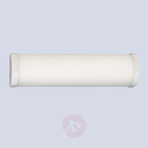 Prosta lampa łazienkowa Edam z mlecznym szkłem