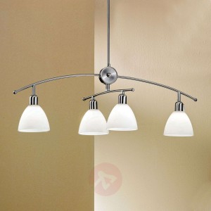 Czarująca lampa wisząca KINGA 4-punktowa, nikiel