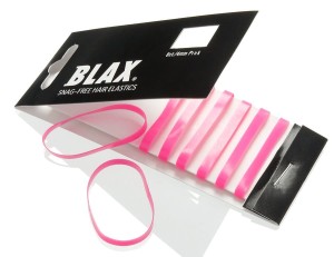 Blax Snag-Free Hair Elastics 4 mm (8 szt.), różowy