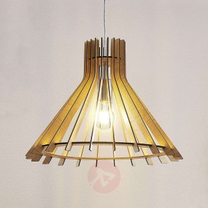 Lampa wisząca Diara z drewna MDF