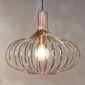 Lampa wisząca klatka Manuela miedziana, 50 cm